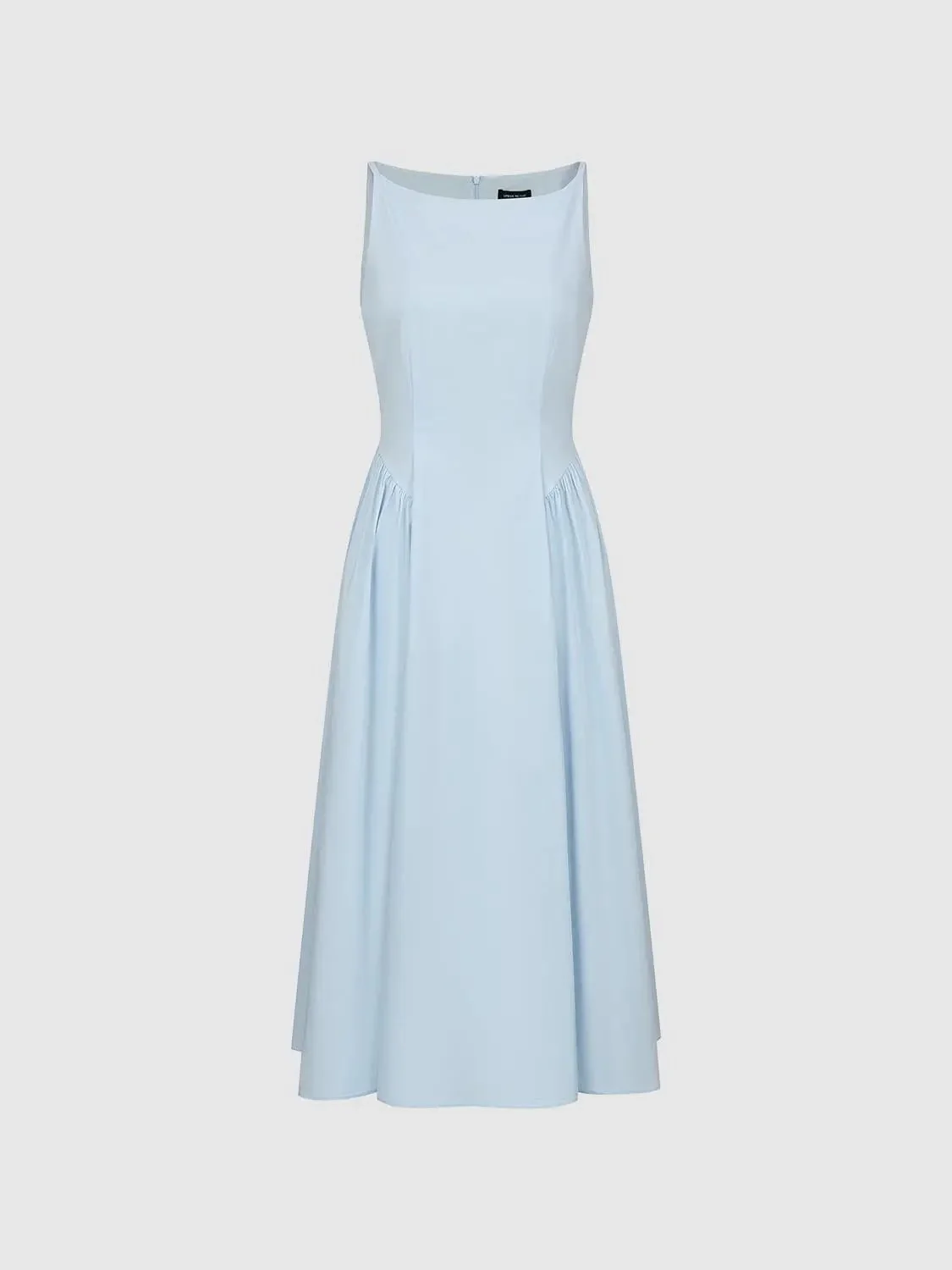11746-sleeveless-shirring-detail-a-line-midi-dresses-15.webp Sleeveless Shirring Detail A Line Midi Dresses