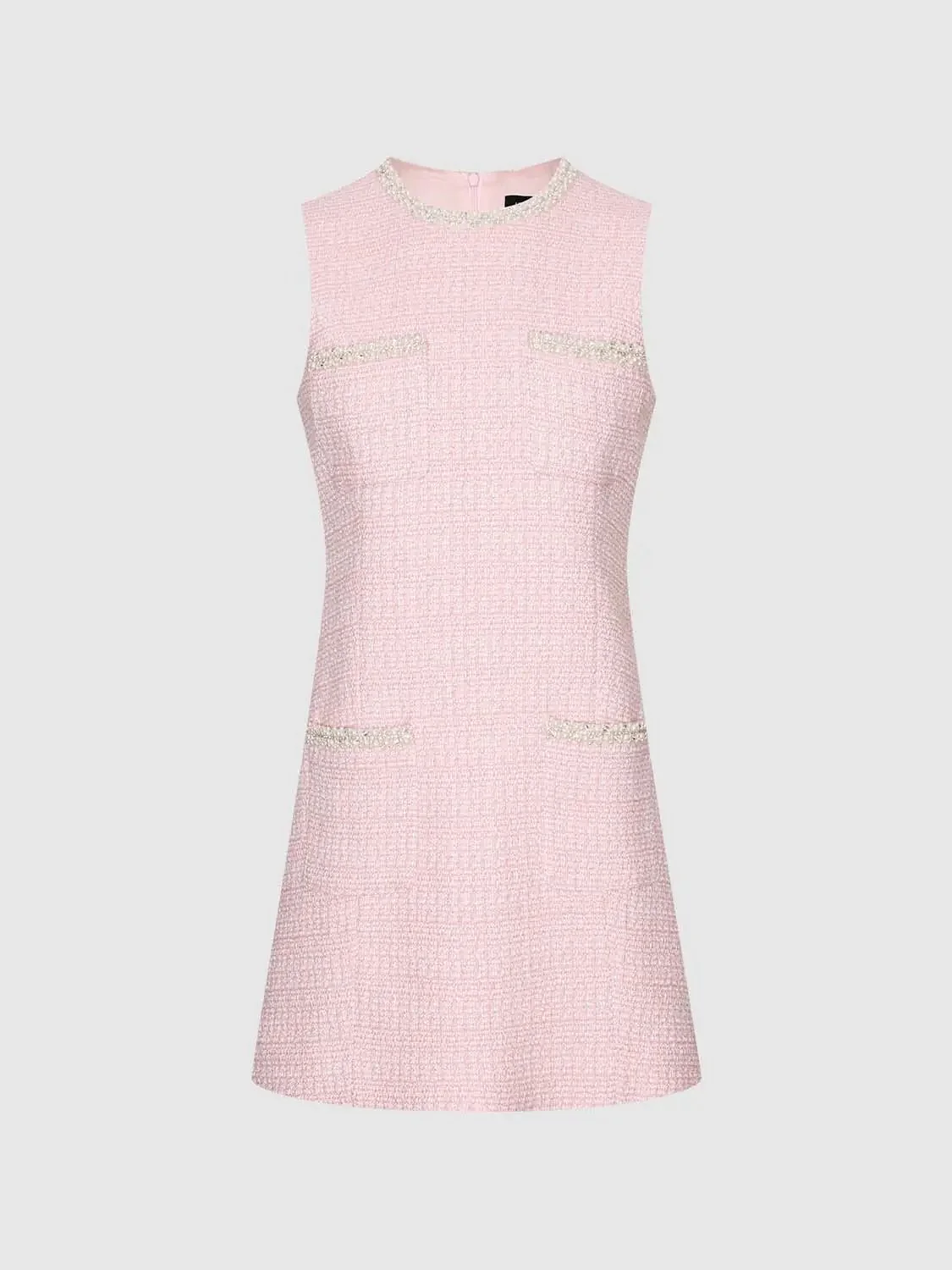 11757-boucle-tweed-patch-pocket-sleeveless-a-line-mini-dresses-7.webp Boucle Tweed Patch Pocket Sleeveless A Line Mini Dresses
