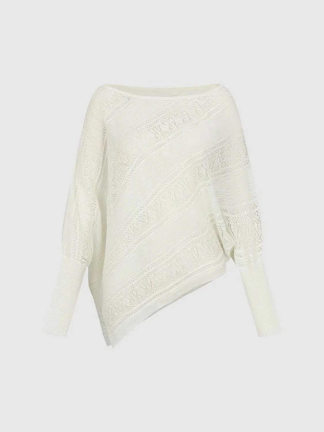 1177-diagonal-lace-knit-viscose-lyocell-long-sleeve-t-shirts-1.webp Diagonal Lace Knit Viscose Lyocell Long Sleeve T-Shirts