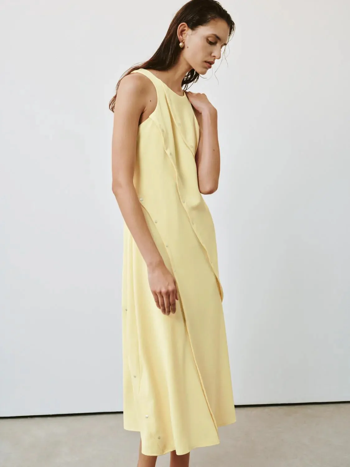 11775-pastel-seamed-studded-sleeveless-a-line-dress-2.webp Pastel Seamed Studded Sleeveless A Line Dress