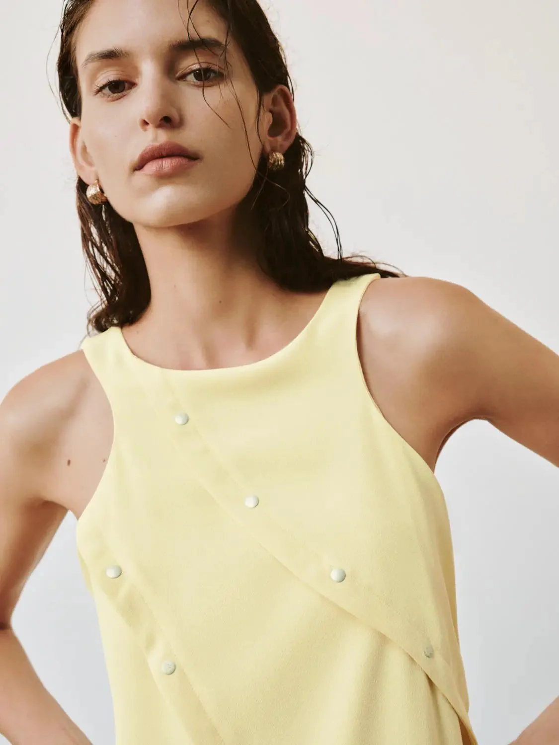 11775-pastel-seamed-studded-sleeveless-a-line-dress-3.webp Pastel Seamed Studded Sleeveless A Line Dress