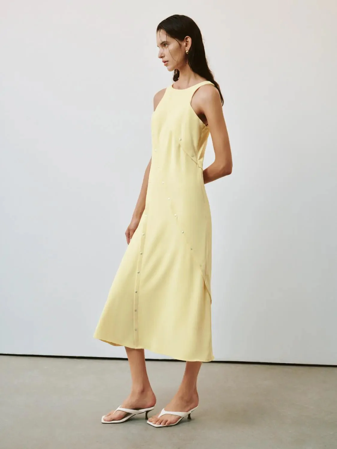 11775-pastel-seamed-studded-sleeveless-a-line-dress-4.webp Pastel Seamed Studded Sleeveless A Line Dress