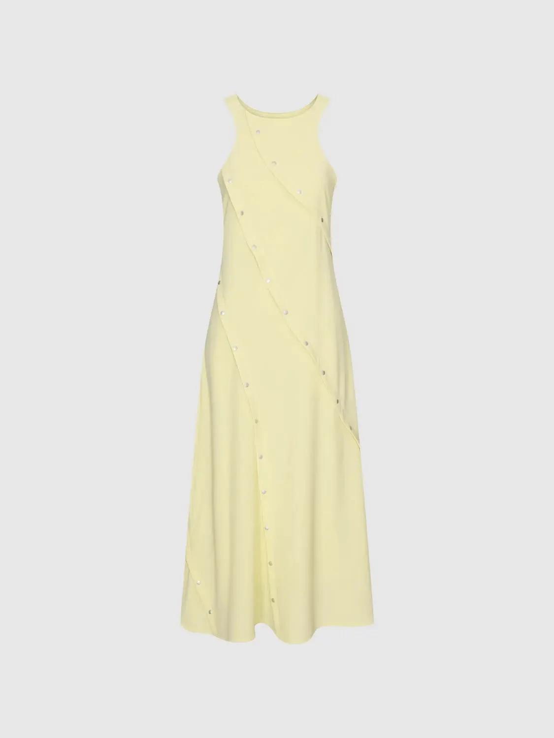 11775-pastel-seamed-studded-sleeveless-a-line-dress-7.webp Pastel Seamed Studded Sleeveless A Line Dress