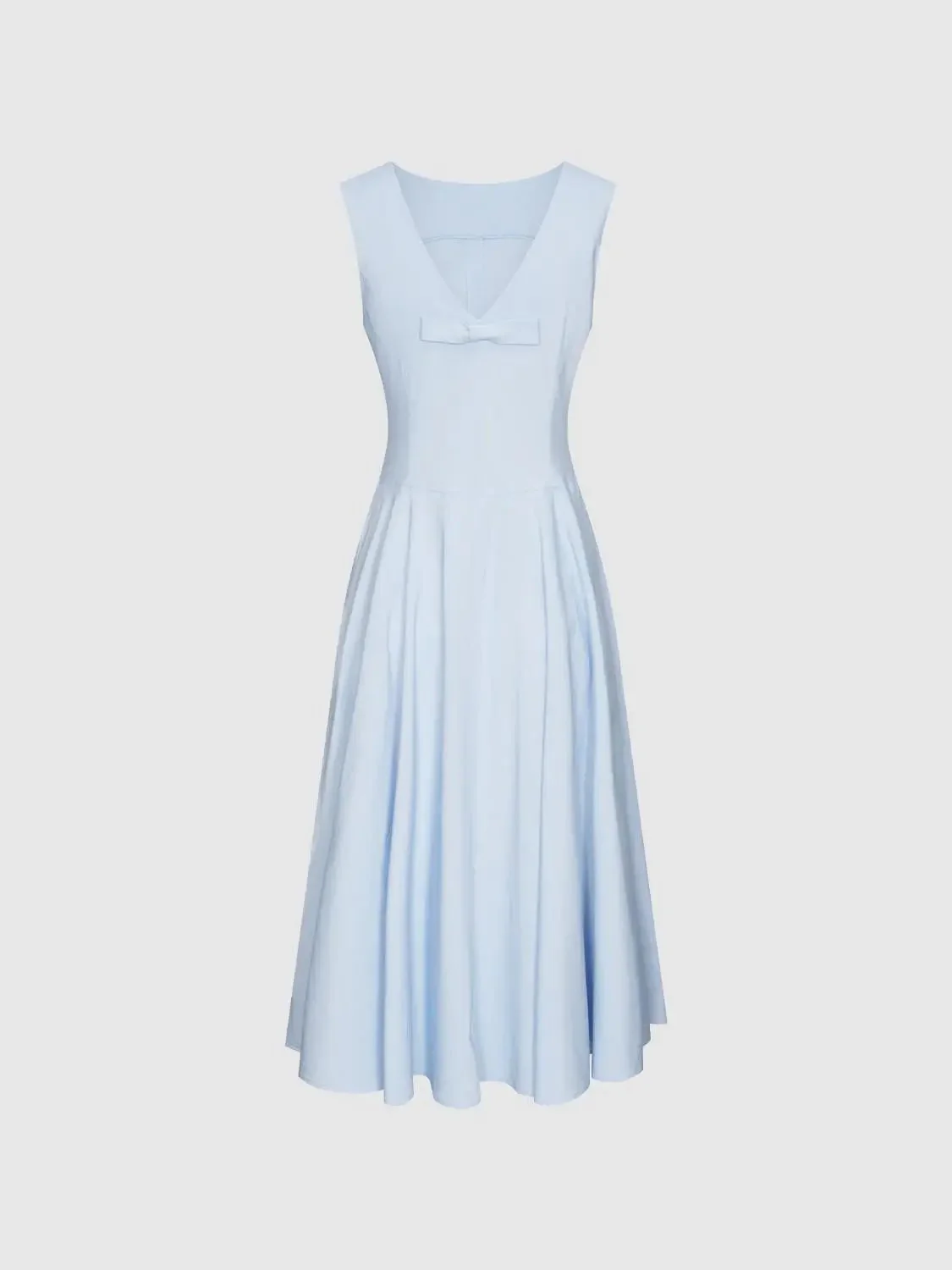 11781-powder-blue-linen-blend-sleeveless-a-line-midi-dresses-7.webp Powder Blue Linen Blend Sleeveless A Line Midi Dresses
