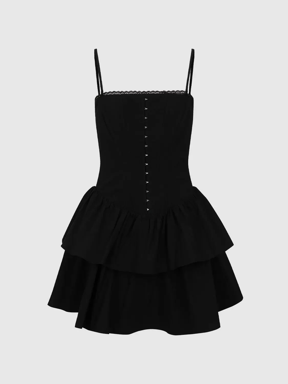 11839-strappy-button-detail-tiered-ruffle-a-line-mini-dresses-1.webp Strappy Button Detail Tiered Ruffle A Line Mini Dresses