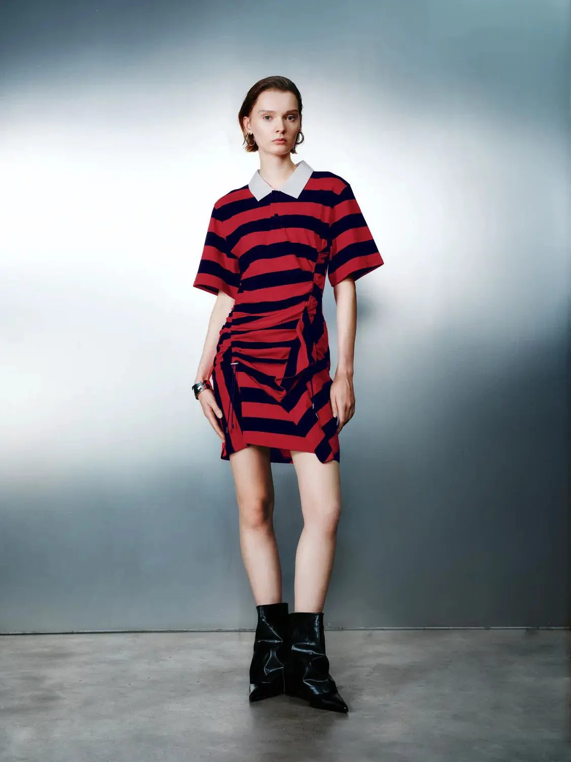 1186-striped-cotton-with-irregular-hem-midi-dress-5.webp Striped Cotton With Irregular Hem Midi Dress