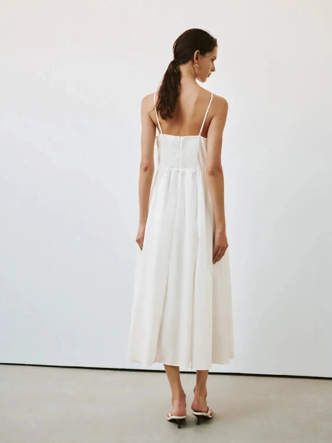 11902-powder-blue-cotton-strappy-shirring-a-line-midi-dress-9.webp Powder Blue Cotton Strappy Shirring A Line Midi Dress