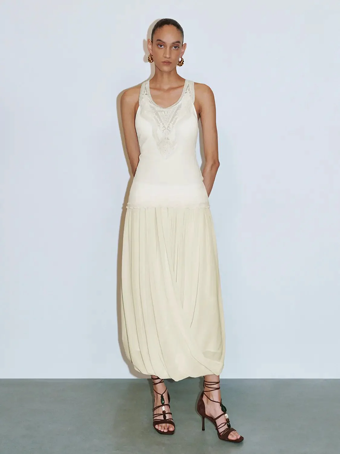 1192-elegant-draped-pleated-maxi-soft-ivory-skirt-5.webp Elegant Draped Pleated Maxi Soft Ivory Skirt