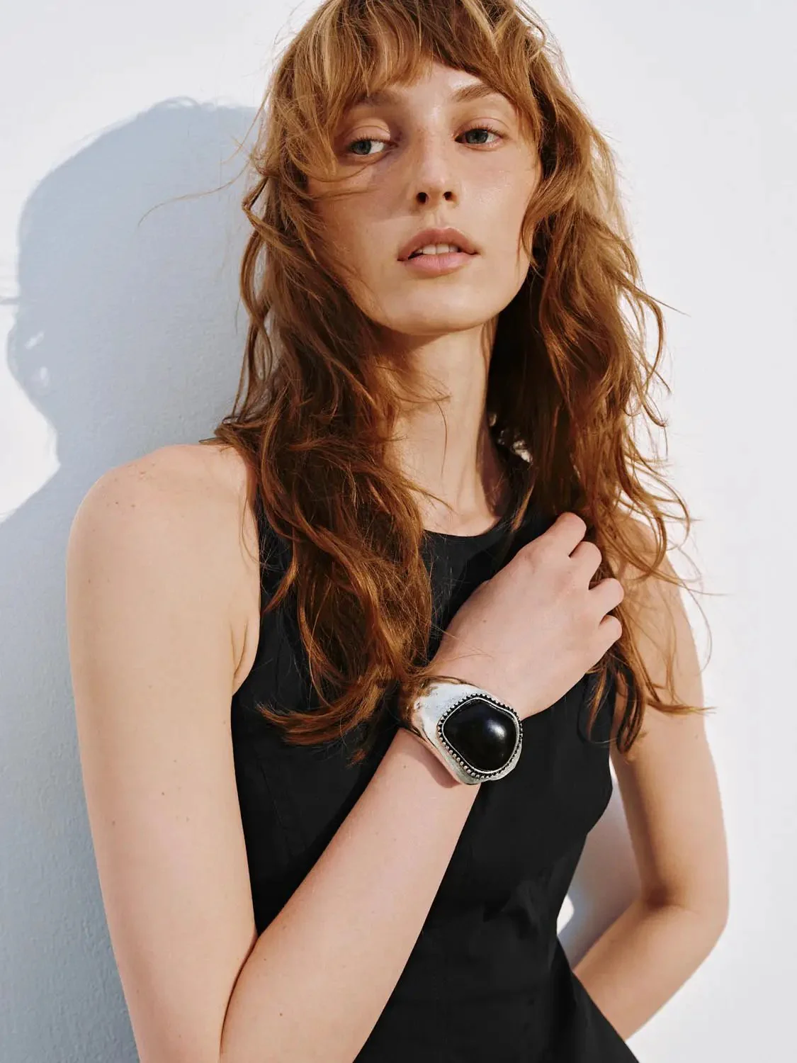 12027-black-cotton-blend-crew-neck-sleeveless-aline-midi-dresses-3.webp Black Cotton Blend Crew Neck Sleeveless Aline Midi Dresses