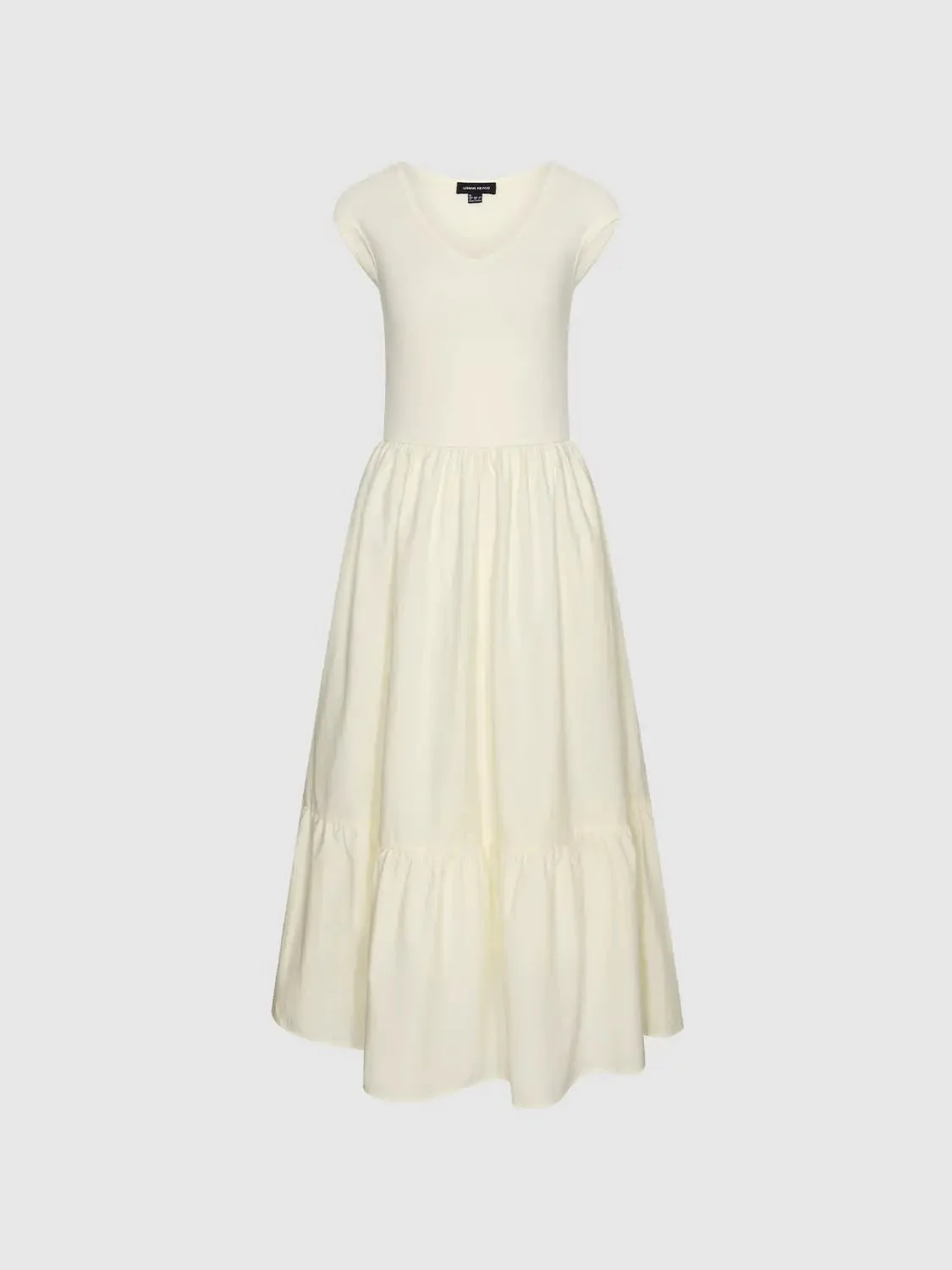 Cotton V Neck Sleeveless A Line Maxi Dresses