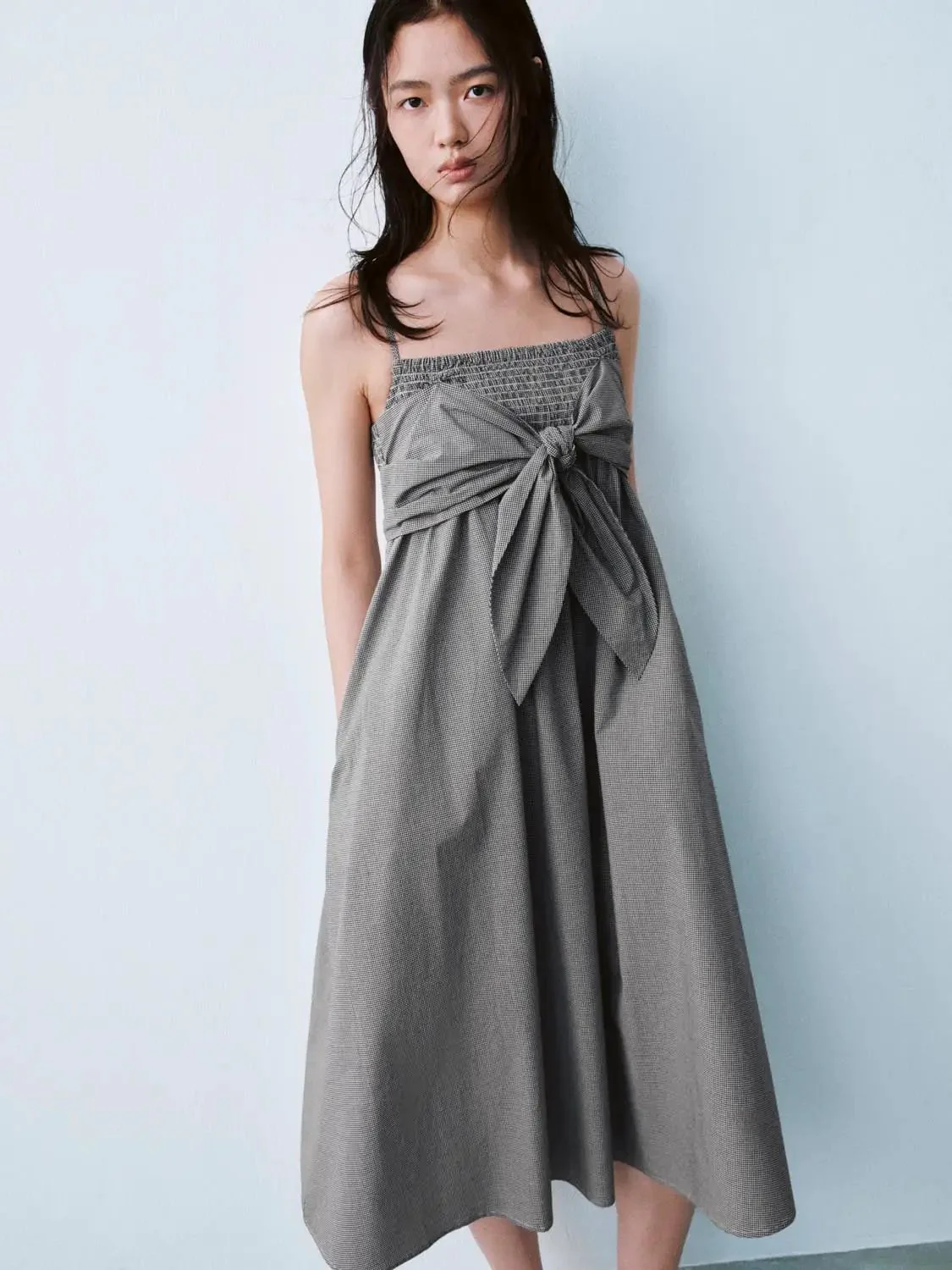 12107-cotton-strappy-bow-tie-front-a-line-midi-dress-10.webp Cotton Strappy Bow Tie Front A-Line Midi Dress