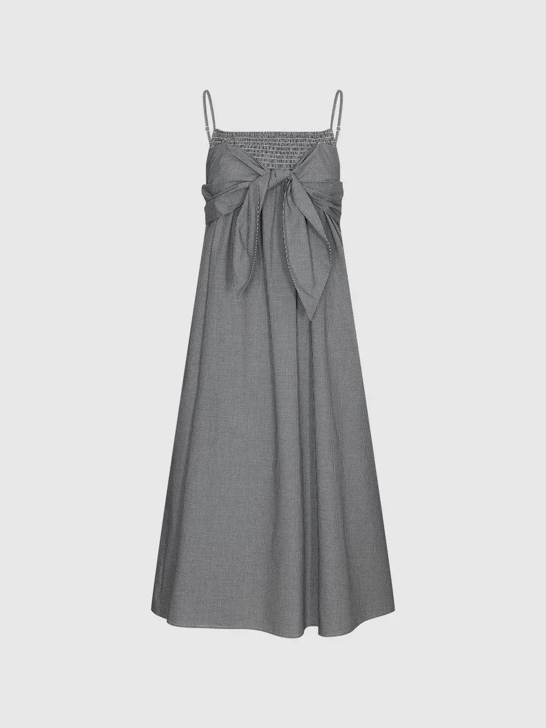 12107-cotton-strappy-bow-tie-front-a-line-midi-dress-15.webp Cotton Strappy Bow Tie Front A-Line Midi Dress