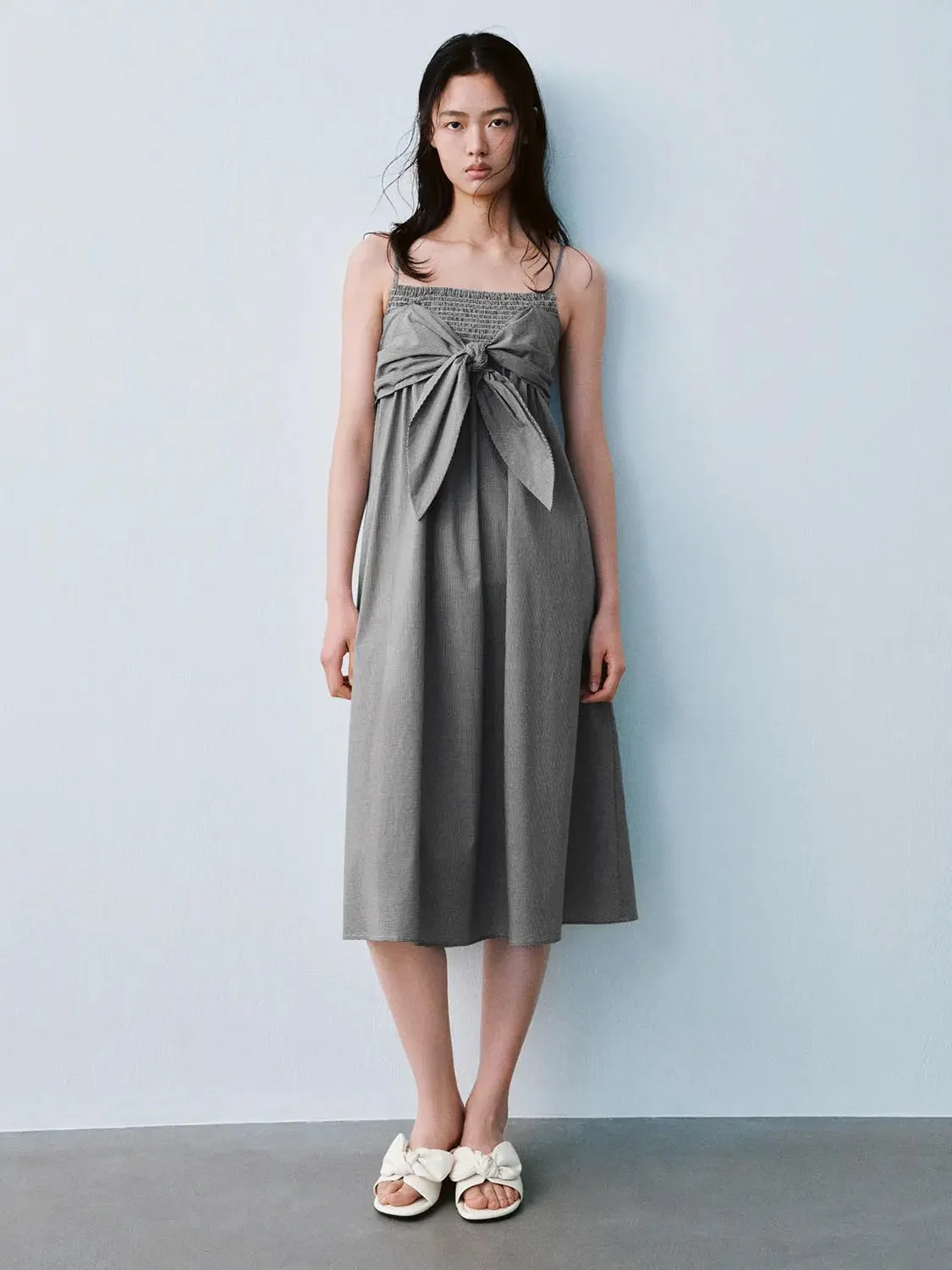 12107-cotton-strappy-bow-tie-front-a-line-midi-dress-9.webp Cotton Strappy Bow Tie Front A-Line Midi Dress