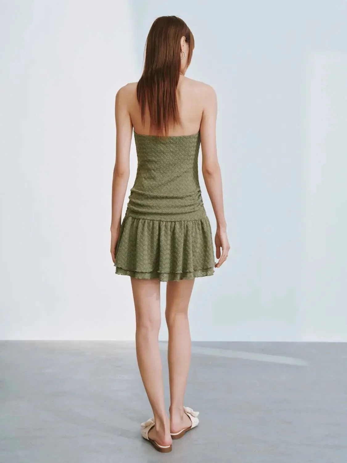 12148-ruffle-collar-sleeveless-a-line-stretch-fabric-mini-dress-6.webp Ruffle Collar Sleeveless A-Line Stretch Fabric Mini Dress