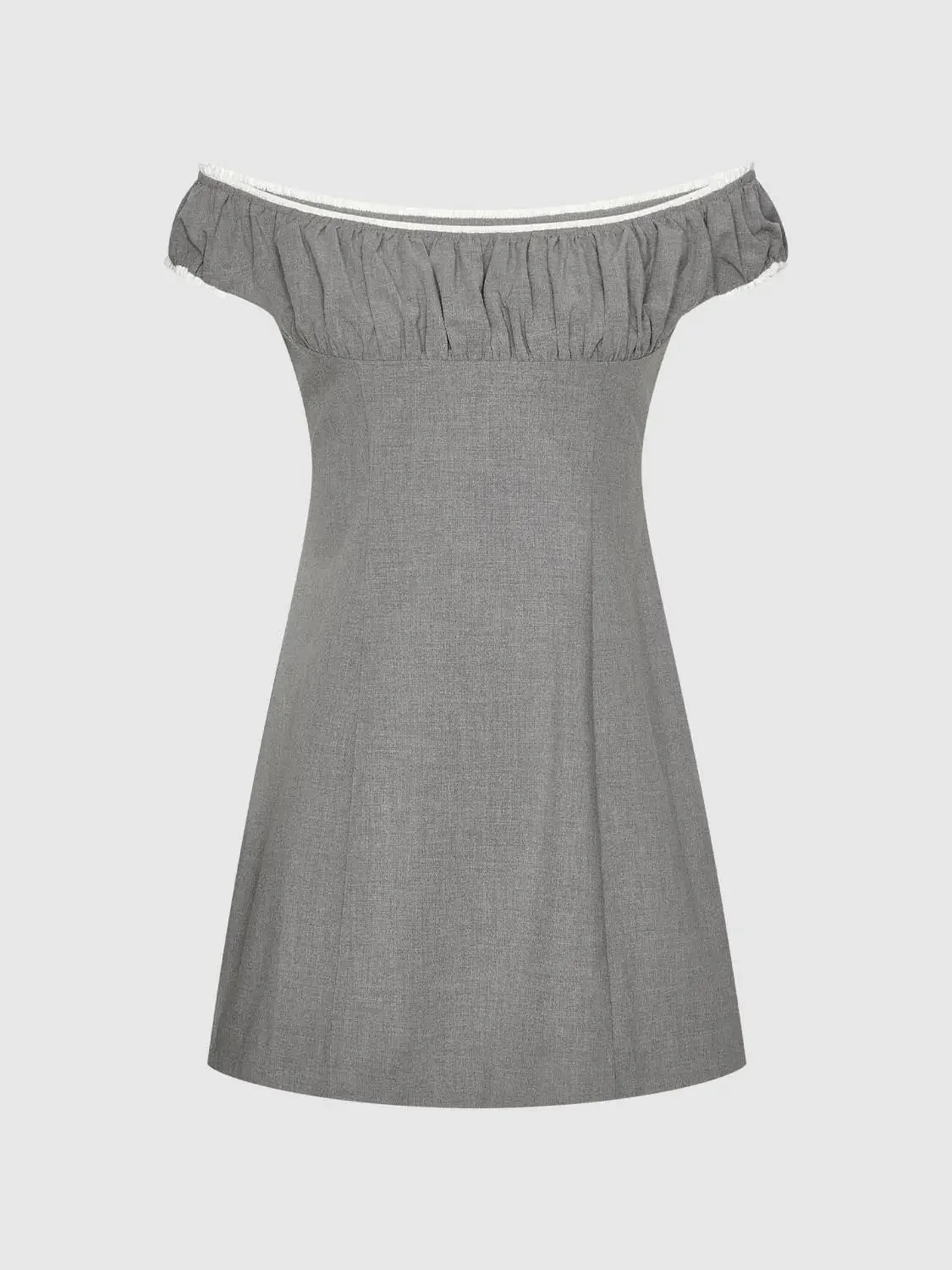 12190-shirring-boat-neck-midi-a-line-soft-woven-dresses-7.webp Shirring Boat Neck Midi A Line Soft Woven Dresses