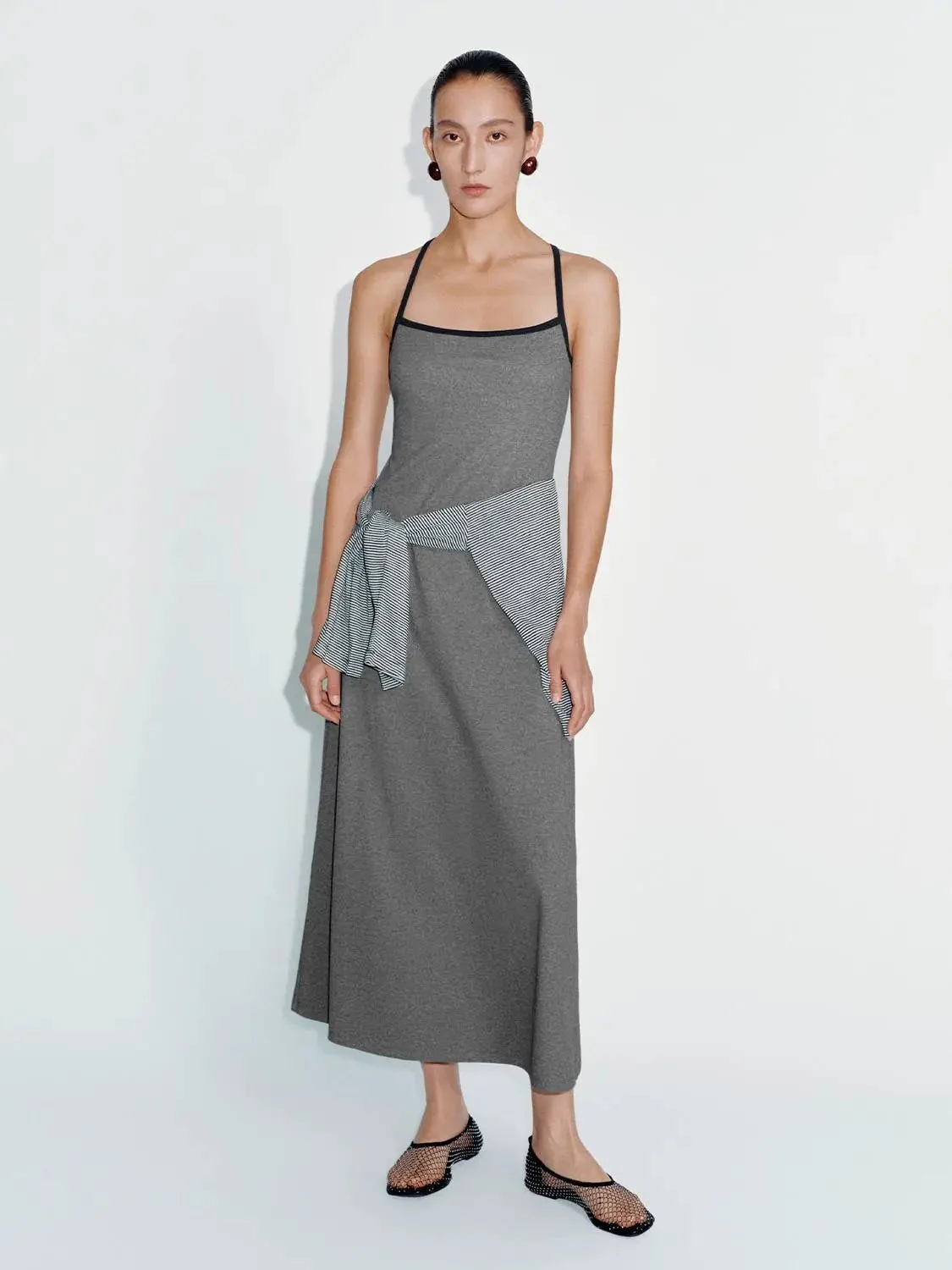 12232-strappy-skinny-fit-a-line-wrap-detail-midi-dress-9.webp Strappy Skinny-Fit A-Line Wrap-Detail Midi Dress