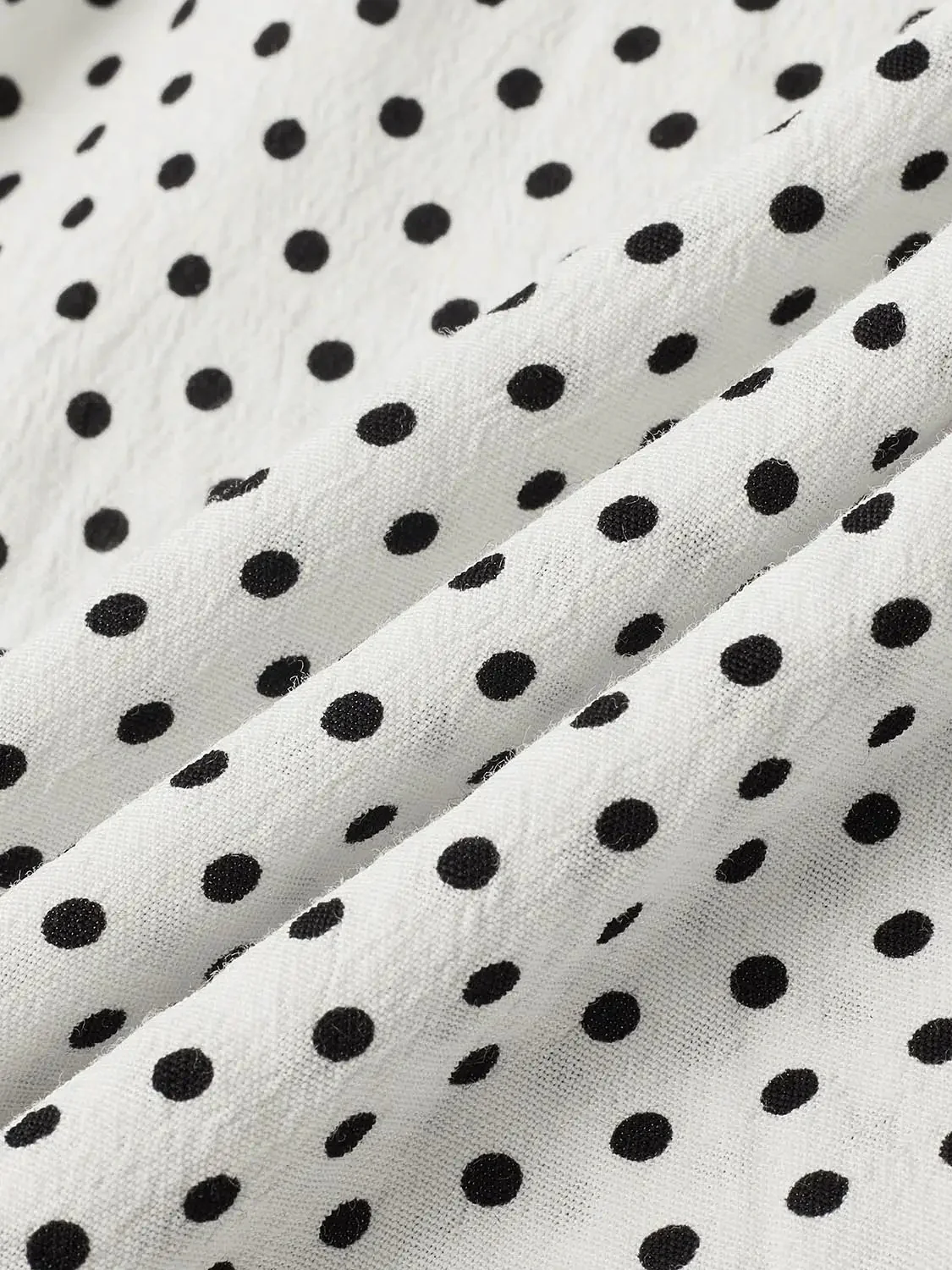 Polka Dot Viscose Strappy Ruffle Hem A Line Midi Dresses