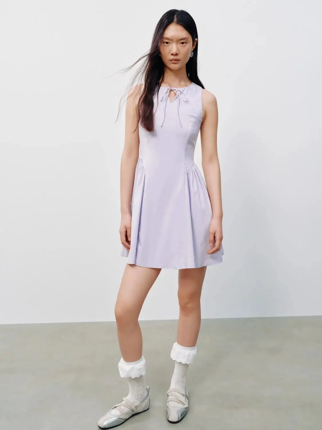 12291-viscose-blend-a-line-sleeveless-tie-neck-dress-13.webp Viscose Blend A Line Sleeveless Tie Neck Dress