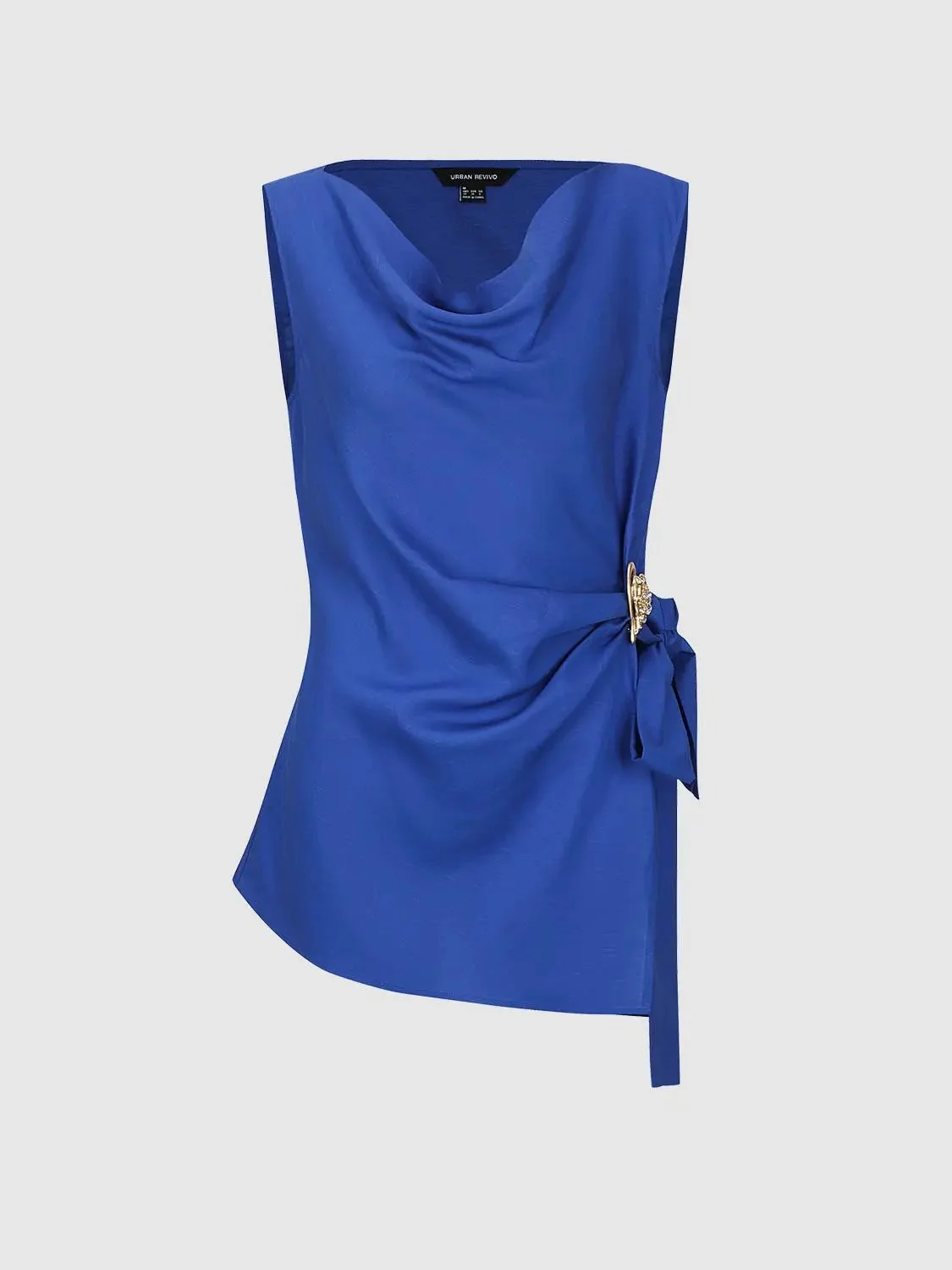 1237-lyocell-linen-blend-cowl-neck-knot-front-sleeveless-shirt-7.webp Lyocell Linen Blend Cowl Neck Knot Front Sleeveless Shirt