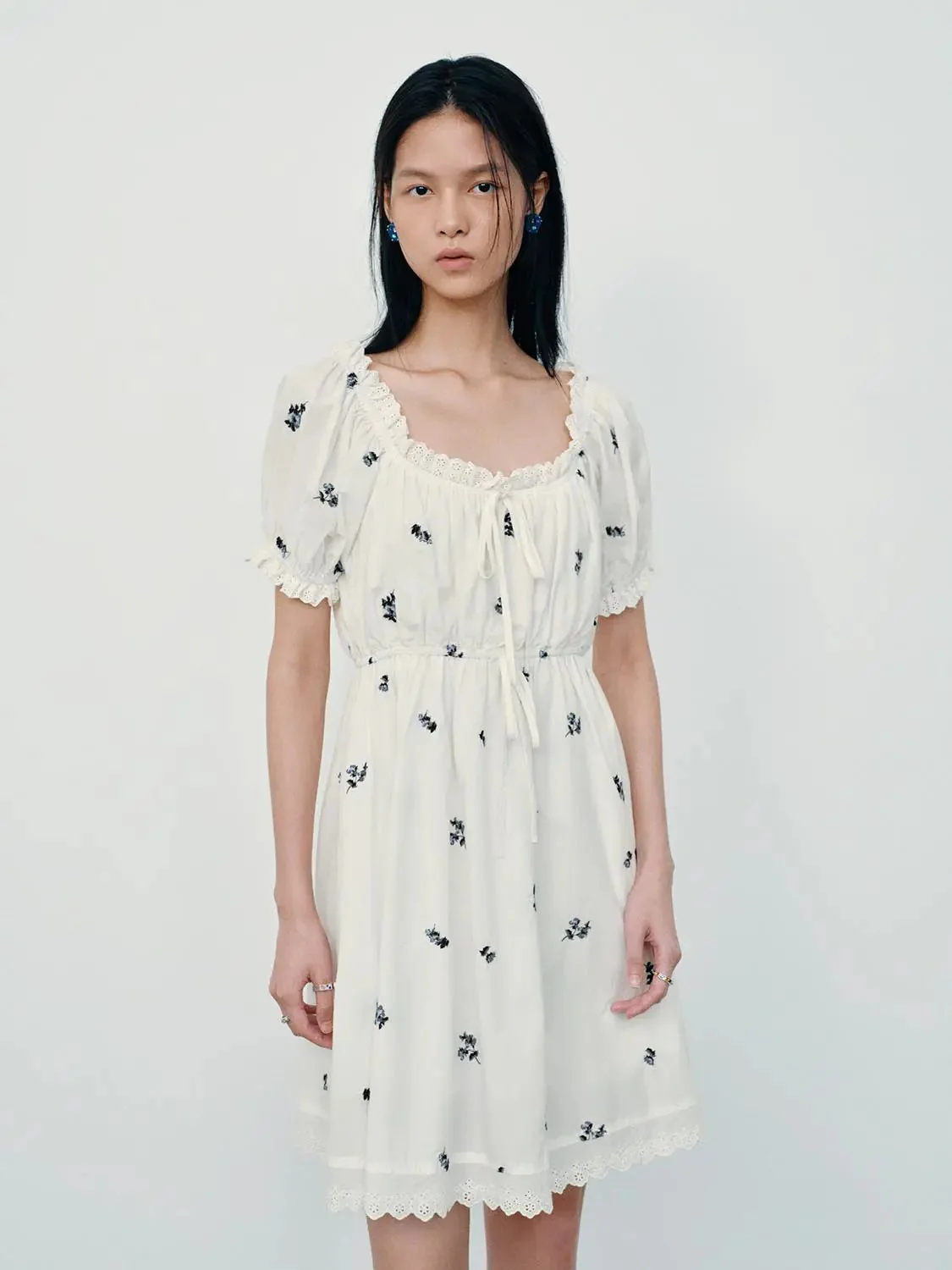 12384-cotton-shirring-detail-ruffle-trim-aline-midi-dresses-1.webp Cotton Shirring Detail Ruffle Trim Aline Midi Dresses