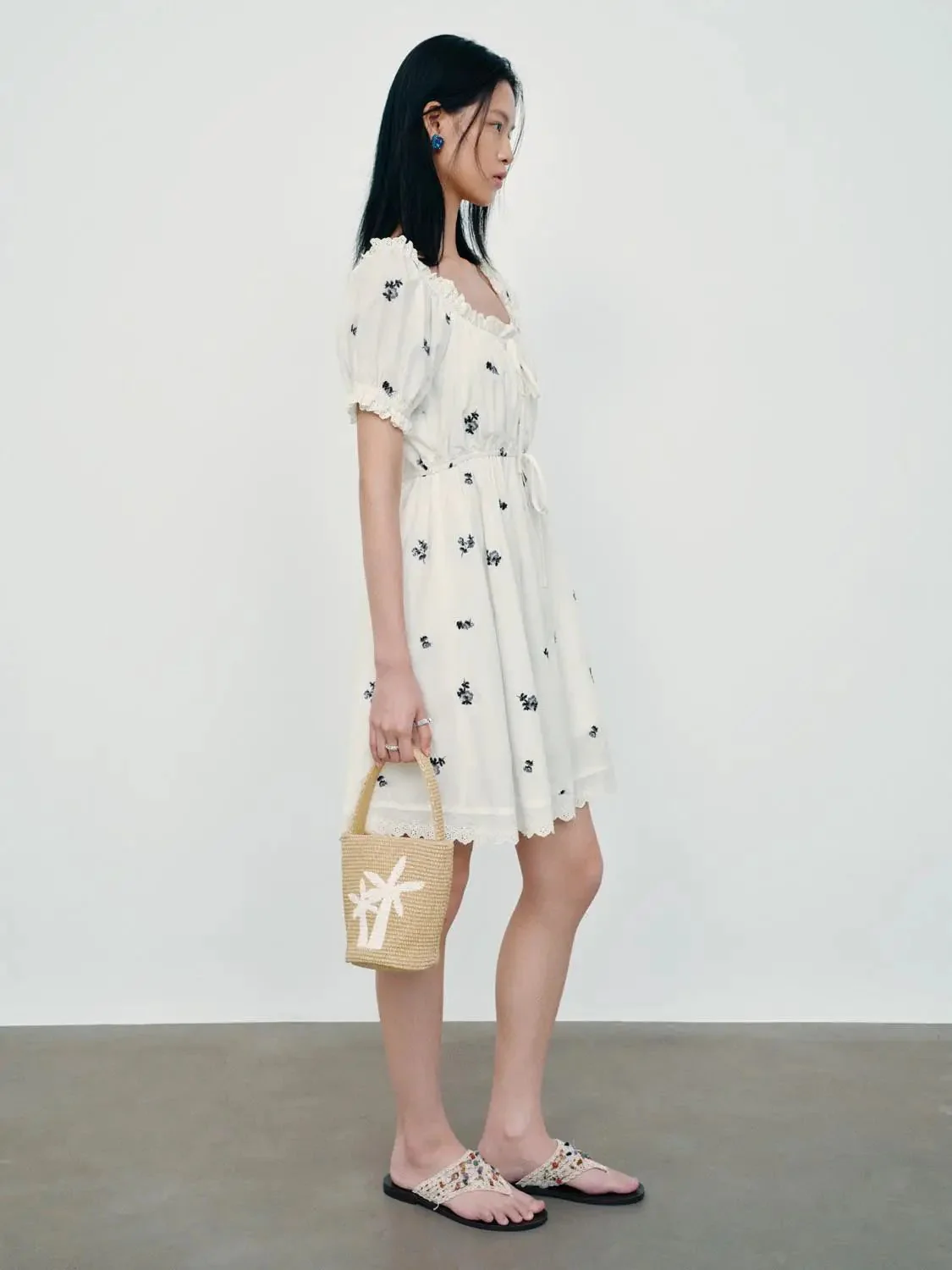 12384-cotton-shirring-detail-ruffle-trim-aline-midi-dresses-5.webp Cotton Shirring Detail Ruffle Trim Aline Midi Dresses