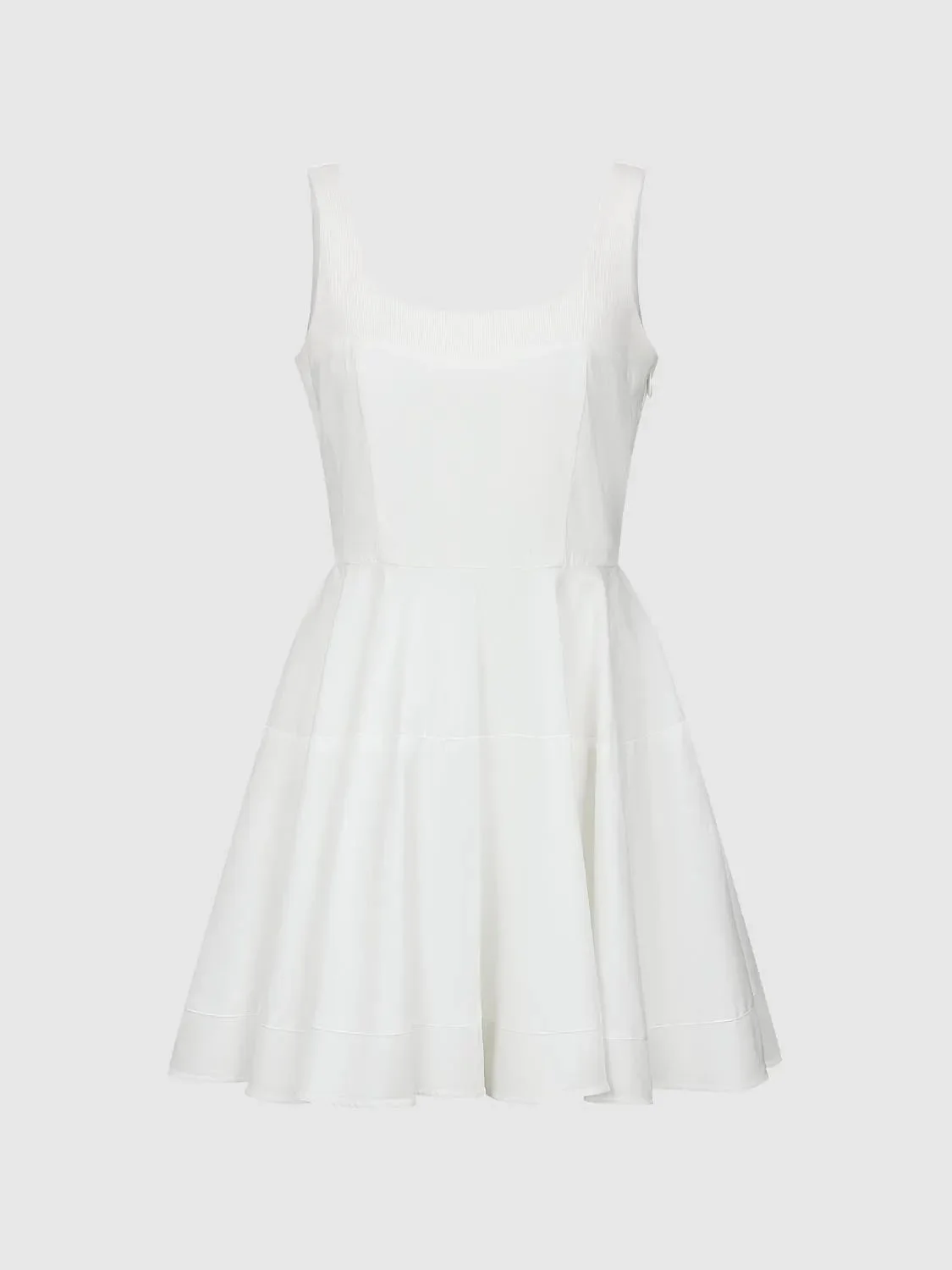 12435-cotton-u-neck-contrast-trim-strappy-pleated-a-line-dresses-7.webp Cotton U-Neck Contrast Trim Strappy Pleated A-Line Dresses