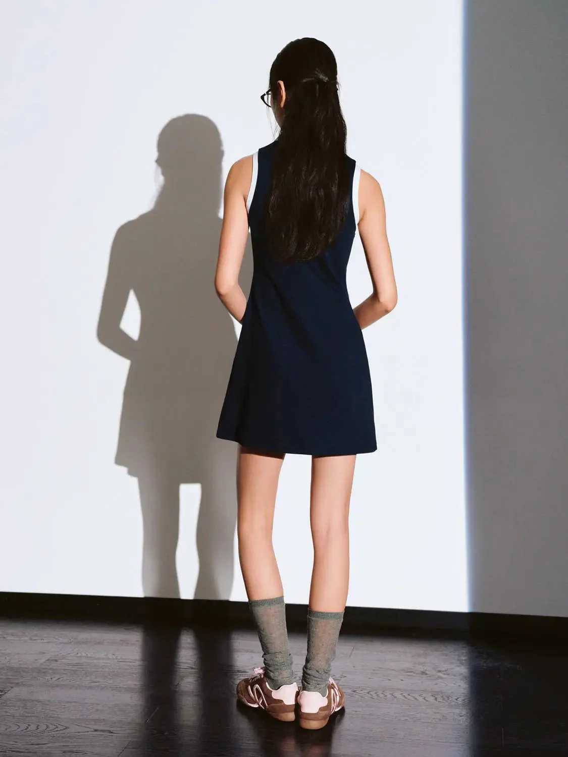 12441-contrast-cotton-blend-polo-collar-sleeveless-a-line-dresses-14.webp Contrast Cotton Blend Polo Collar Sleeveless A Line Dresses