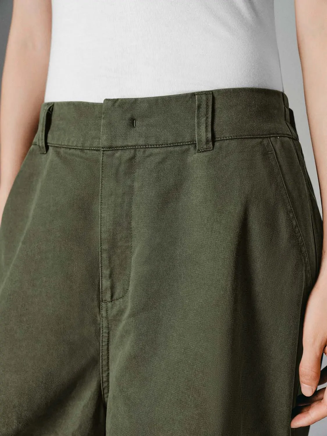 1250-cotton-lyocell-elastic-waist-wide-leg-pants-4.webp Cotton Lyocell Elastic-Waist Wide-Leg Pants