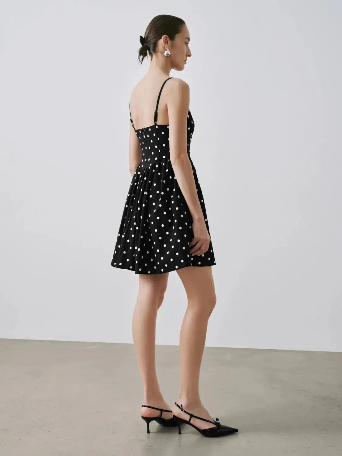 12524-polka-dot-strappy-viscose-a-line-dresses-6.webp Polka Dot Strappy Viscose A Line Dresses