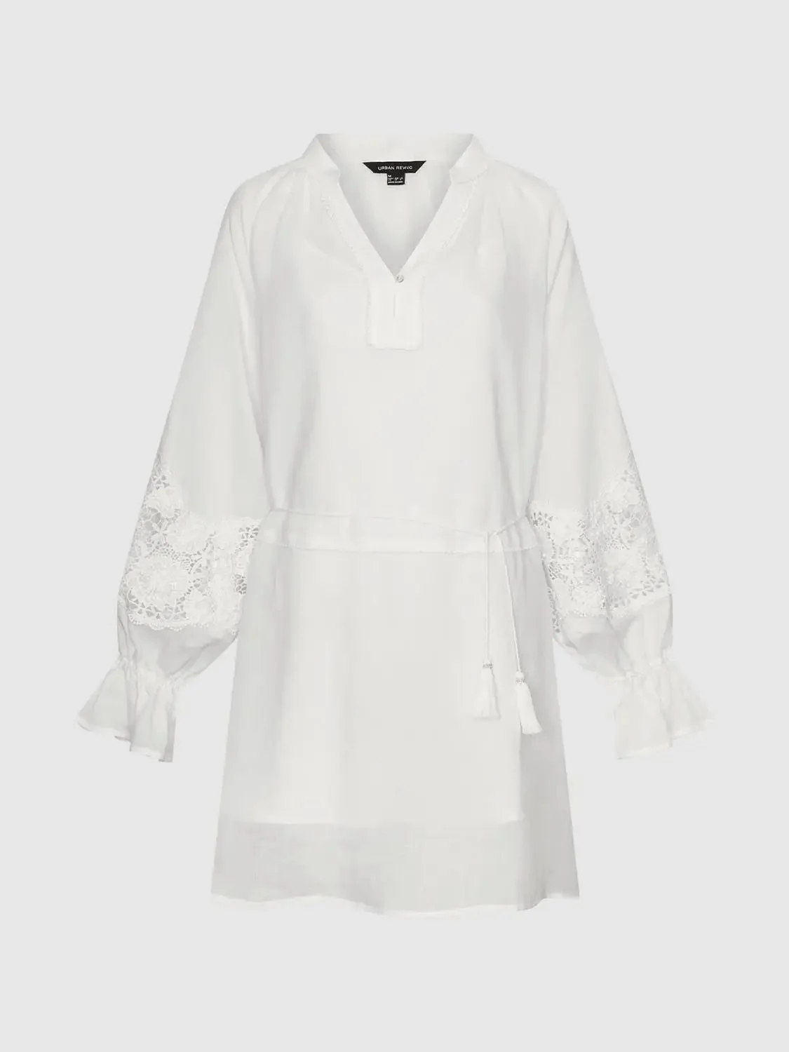 12554-ramie-lyocell-v-neck-laced-sleeves-a-line-midi-dresses-7.webp Ramie Lyocell V-Neck Laced Sleeves A-Line Midi Dresses