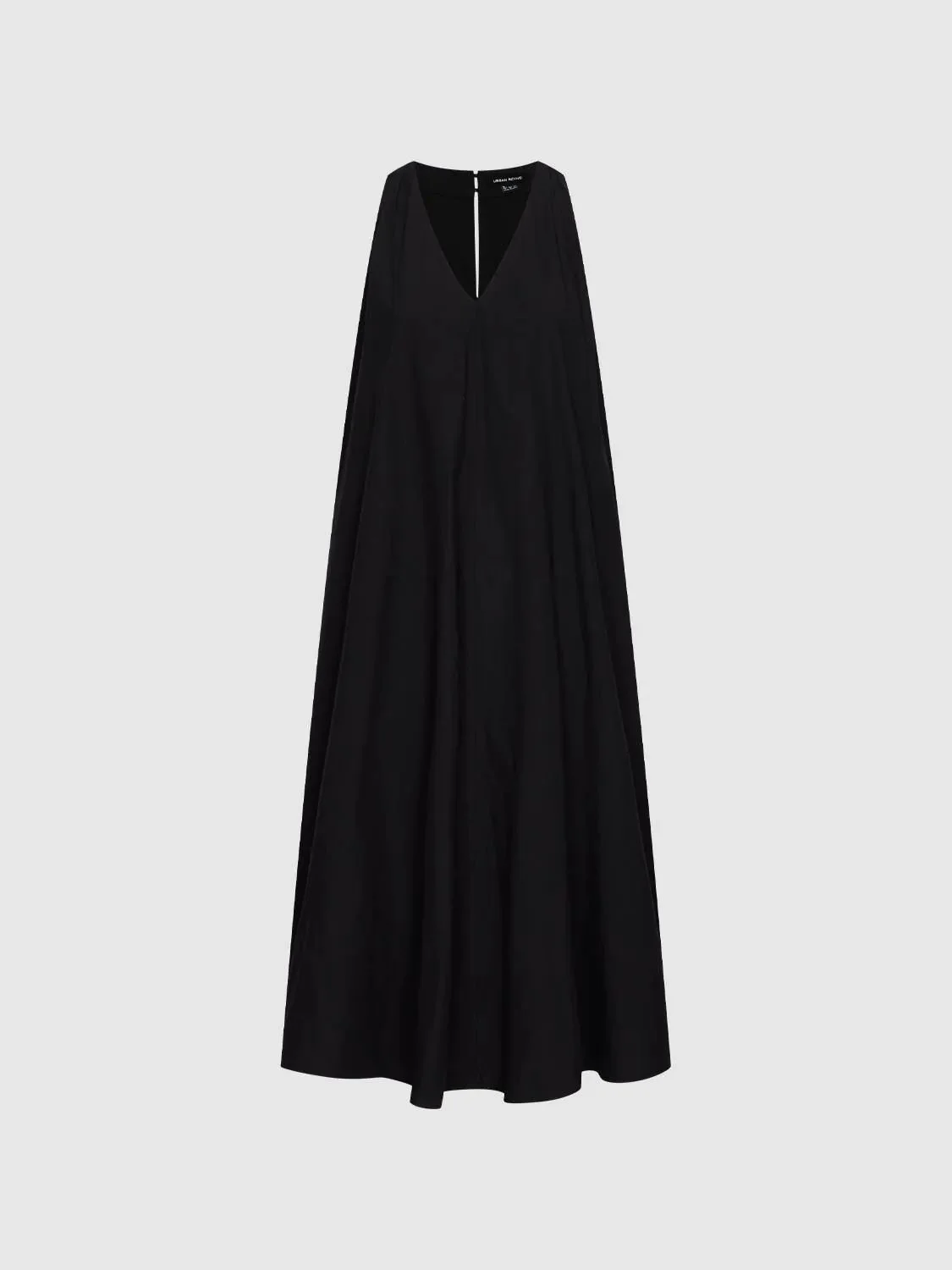 Cotton Shell A Line Sleeveless Midi Dress