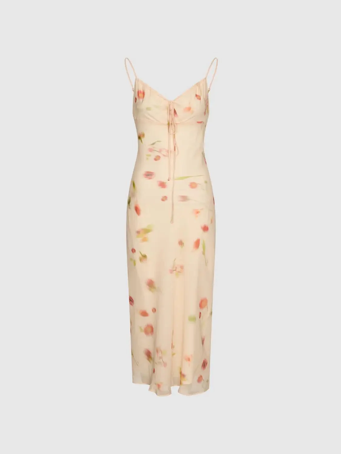 12644-floral-printed-strappy-drawstring-midi-dress-7.webp Floral Printed Strappy Drawstring Midi Dress
