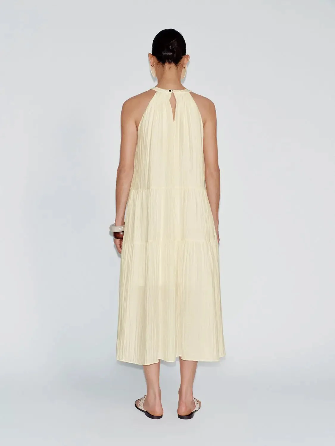 12650-halter-neck-tiered-a-line-elegant-viscose-blend-midi-dress-14.webp Halter Neck Tiered A Line Elegant Viscose Blend Midi Dress