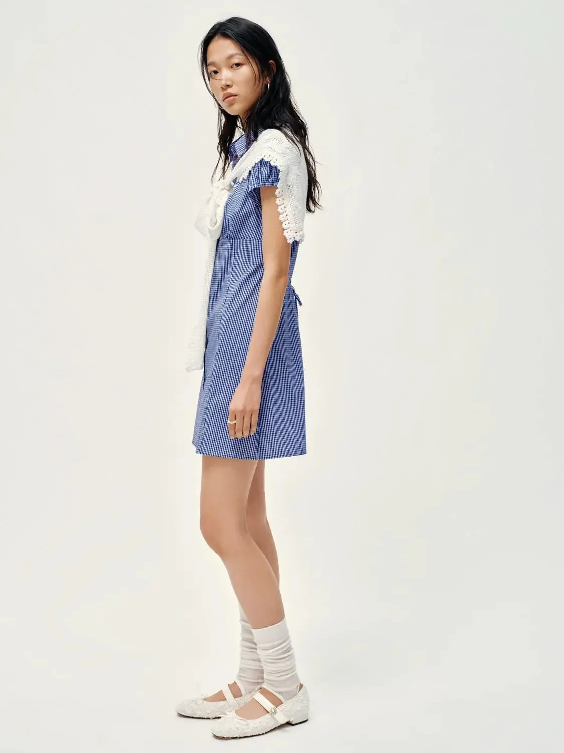 12749-cotton-blend-striped-capped-sleeve-midi-dresses-12.webp Cotton Blend Striped Capped Sleeve Midi Dresses