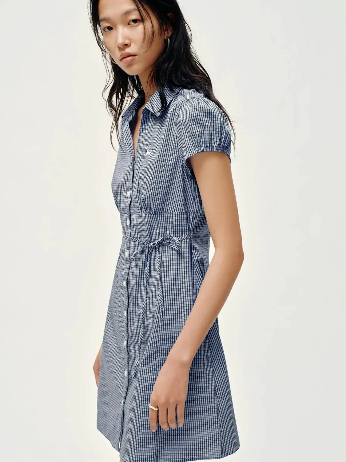12749-cotton-blend-striped-capped-sleeve-midi-dresses-2.webp Cotton Blend Striped Capped Sleeve Midi Dresses