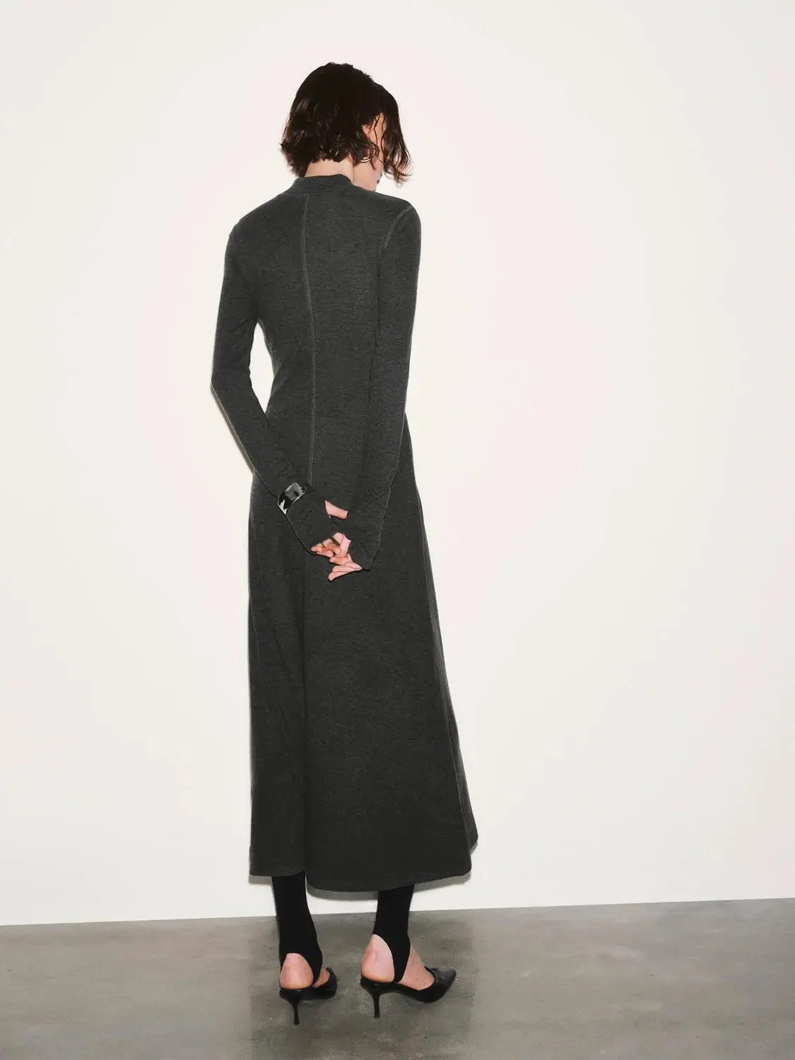 12793-mock-neck-half-zip-knit-a-line-maxi-dresses-6.webp Mock Neck Half Zip Knit A Line Maxi Dresses