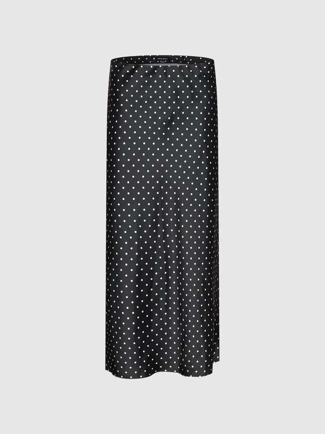 1281-beige-polka-dot-fishtail-satin-midi-skirt-18.webp Beige Polka Dot Fishtail Satin Midi Skirt