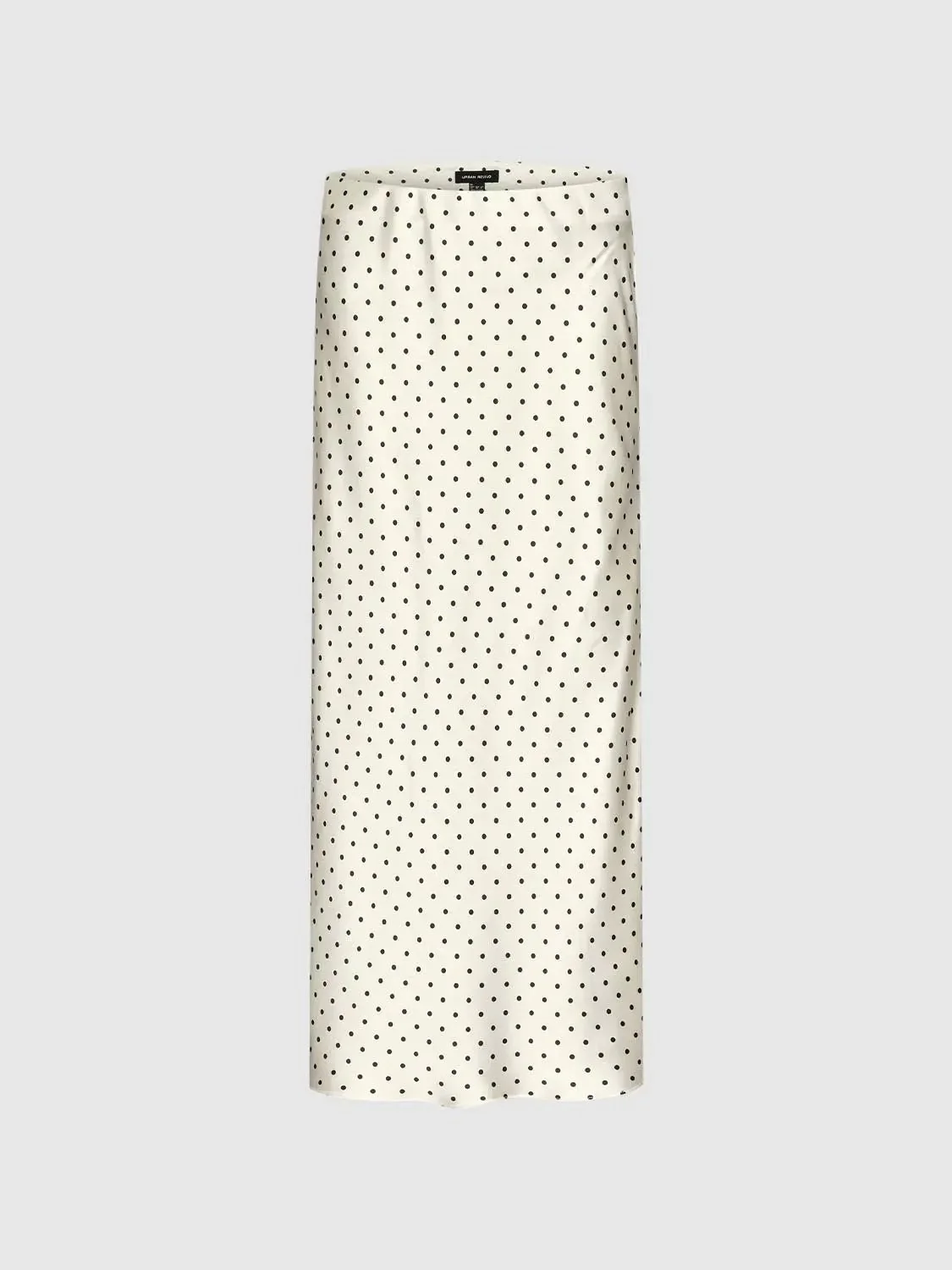 1281-beige-polka-dot-fishtail-satin-midi-skirt-2.webp Beige Polka Dot Fishtail Satin Midi Skirt