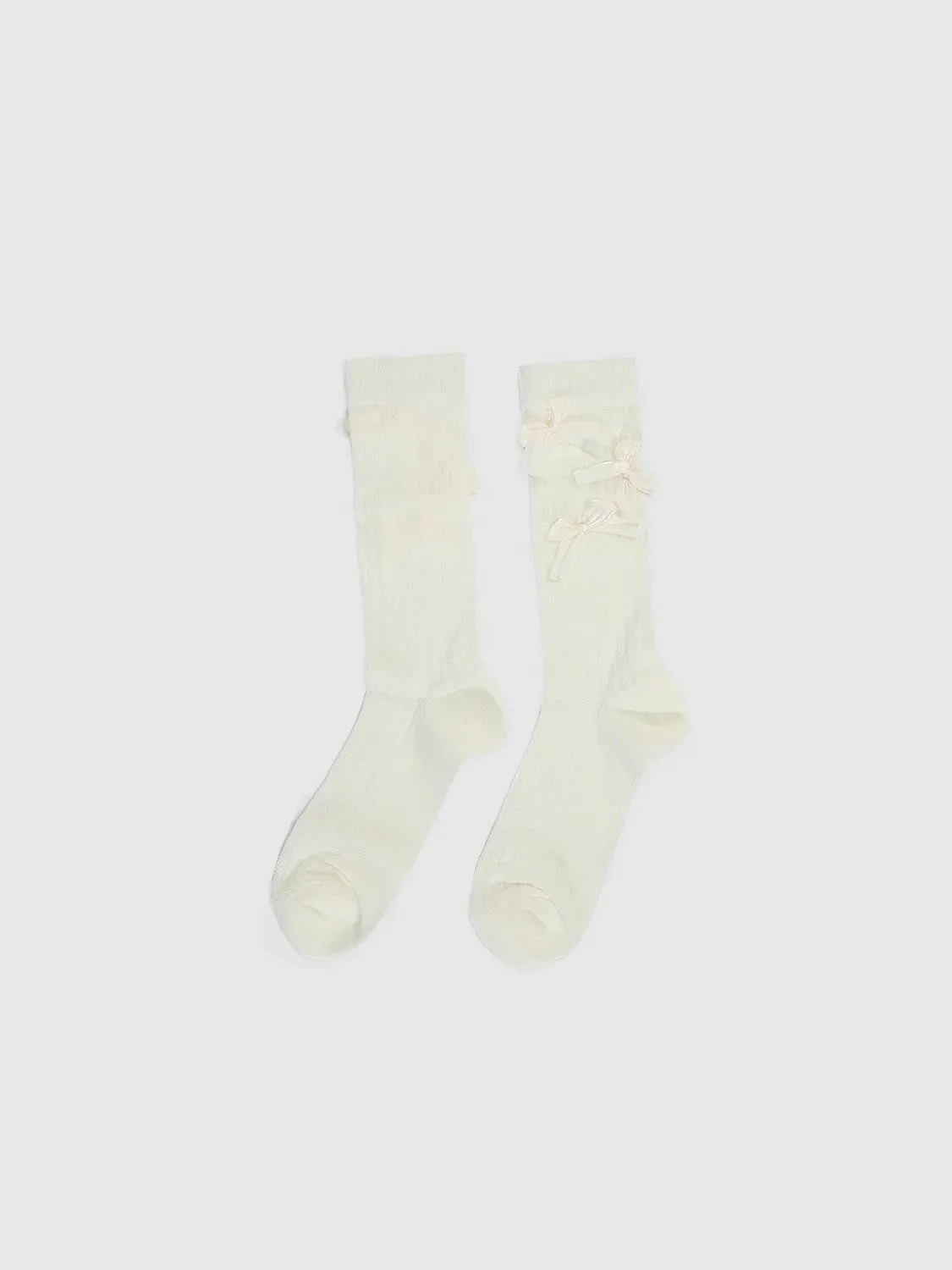 12864-bow-decor-ribbed-socks-1.webp Bow Décor Ribbed Socks