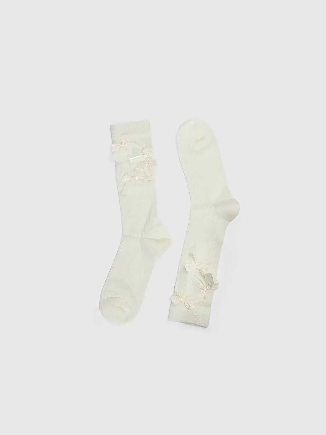 12864-bow-decor-ribbed-socks-2.webp Bow Décor Ribbed Socks