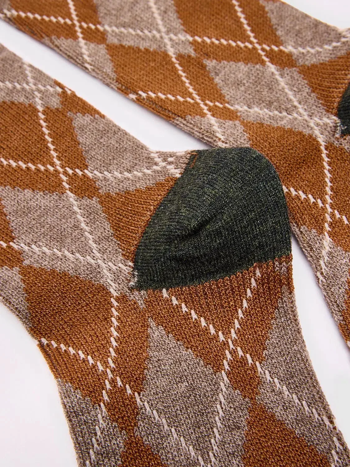 12867-argyle-check-pattern-fine-knit-synthetic-socks-10.webp Argyle Check Pattern Fine Knit Synthetic Socks