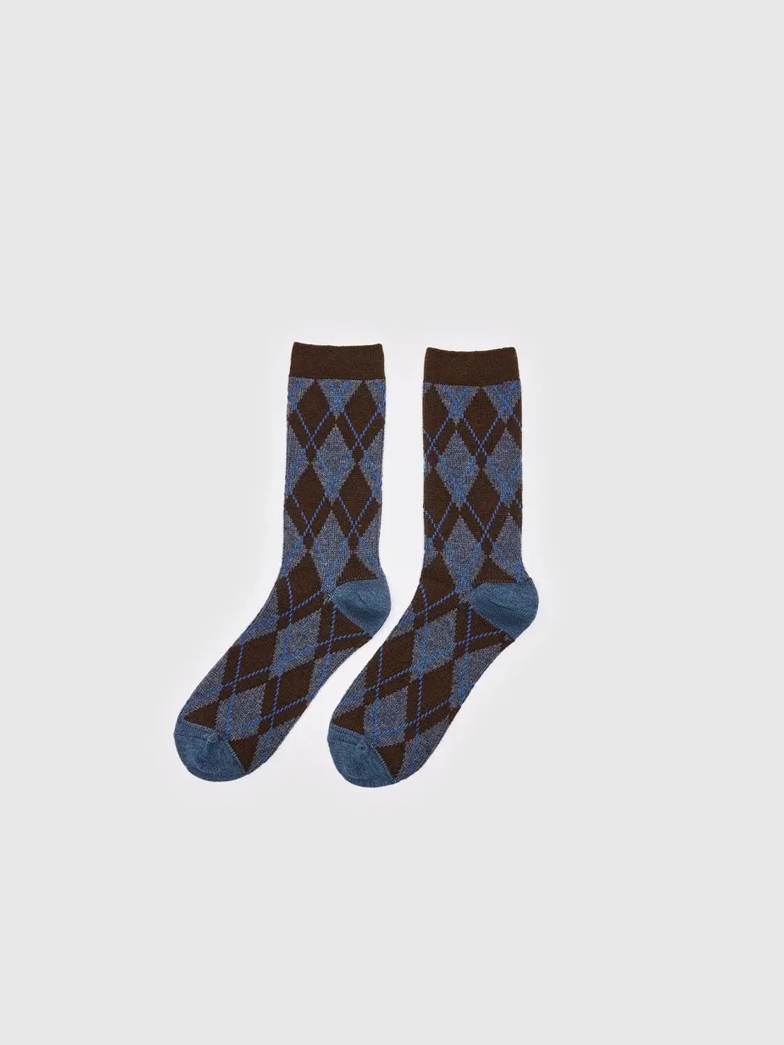 12867-argyle-check-pattern-fine-knit-synthetic-socks-19.webp Argyle Check Pattern Fine Knit Synthetic Socks