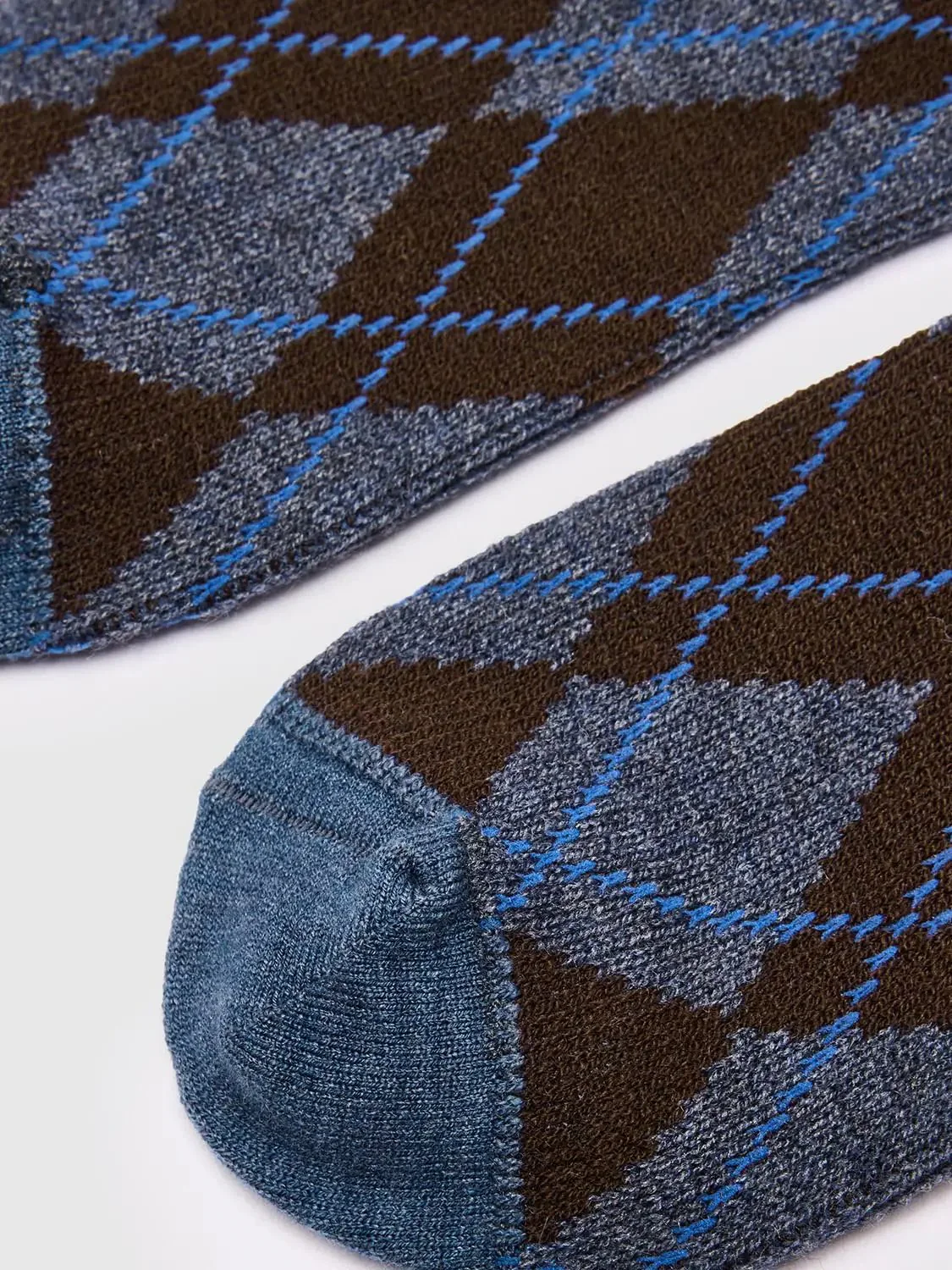 12867-argyle-check-pattern-fine-knit-synthetic-socks-3.webp Argyle Check Pattern Fine Knit Synthetic Socks