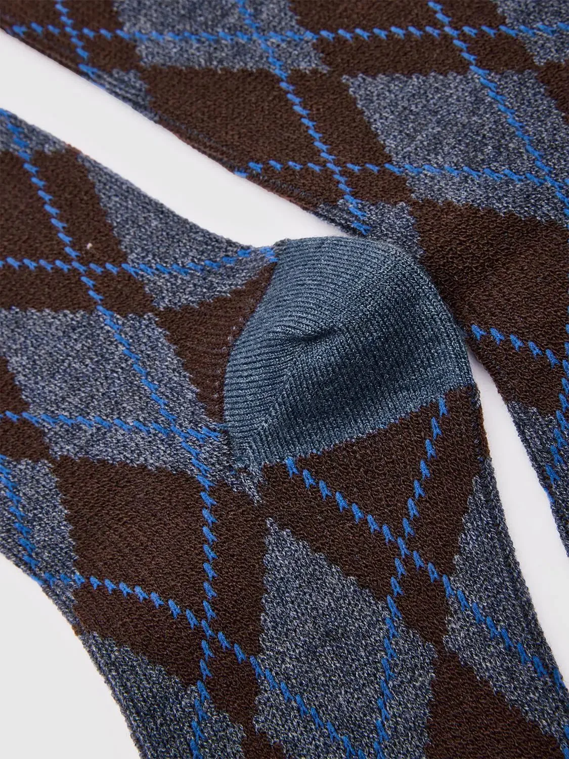 12867-argyle-check-pattern-fine-knit-synthetic-socks-4.webp Argyle Check Pattern Fine Knit Synthetic Socks