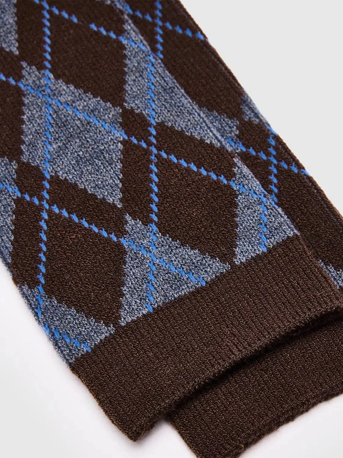 12867-argyle-check-pattern-fine-knit-synthetic-socks-5.webp Argyle Check Pattern Fine Knit Synthetic Socks