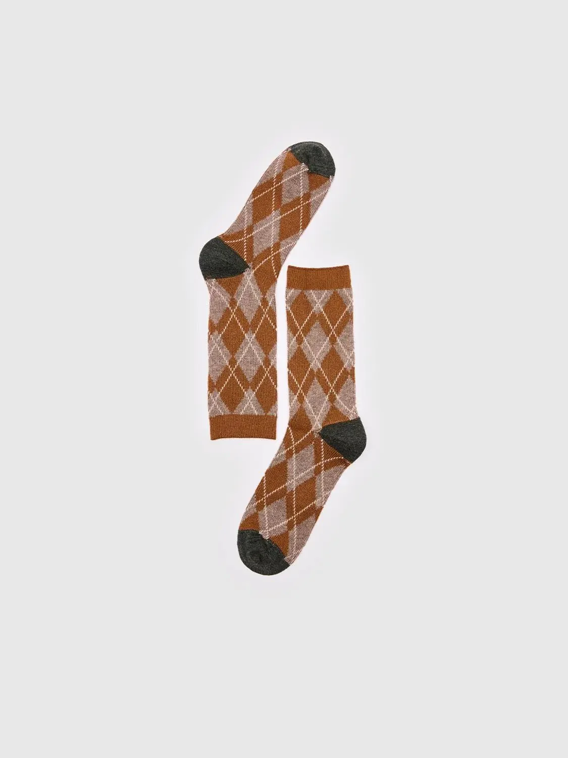 12867-argyle-check-pattern-fine-knit-synthetic-socks-8.webp Argyle Check Pattern Fine Knit Synthetic Socks