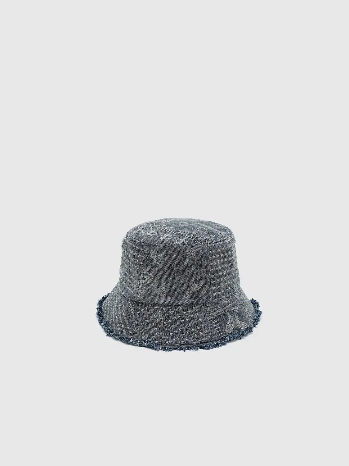 12908-raw-hem-printed-denim-bucket-hats-3.webp Raw Hem Printed Denim Bucket Hats