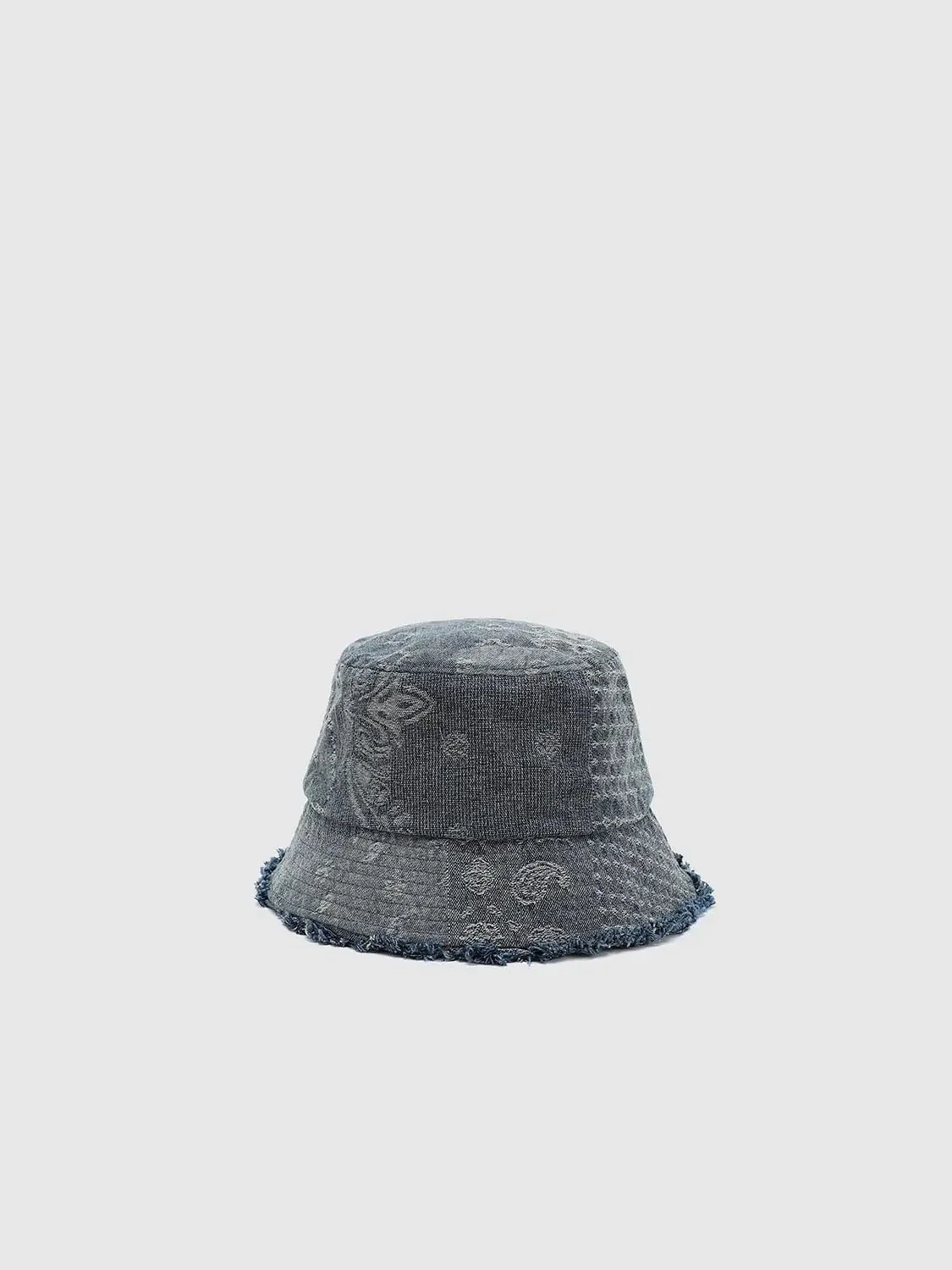 12908-raw-hem-printed-denim-bucket-hats-4.webp Raw Hem Printed Denim Bucket Hats