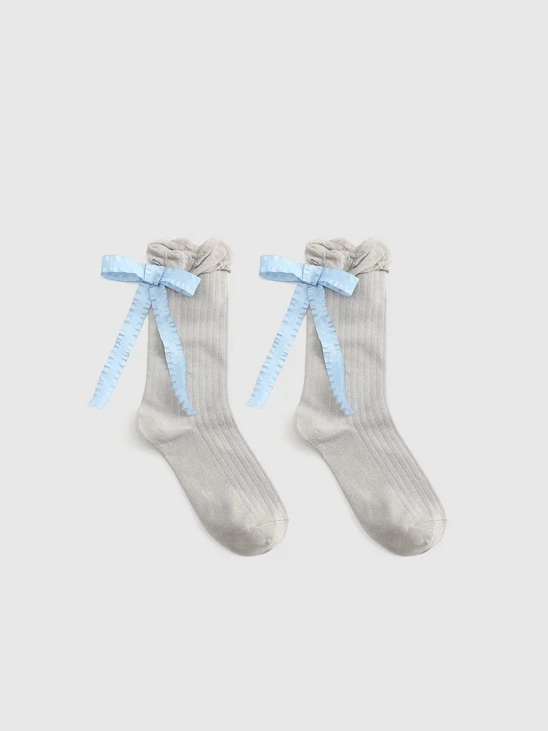 12920-bow-detail-frill-ribbed-socks-13.webp Bow Detail Frill Ribbed Socks