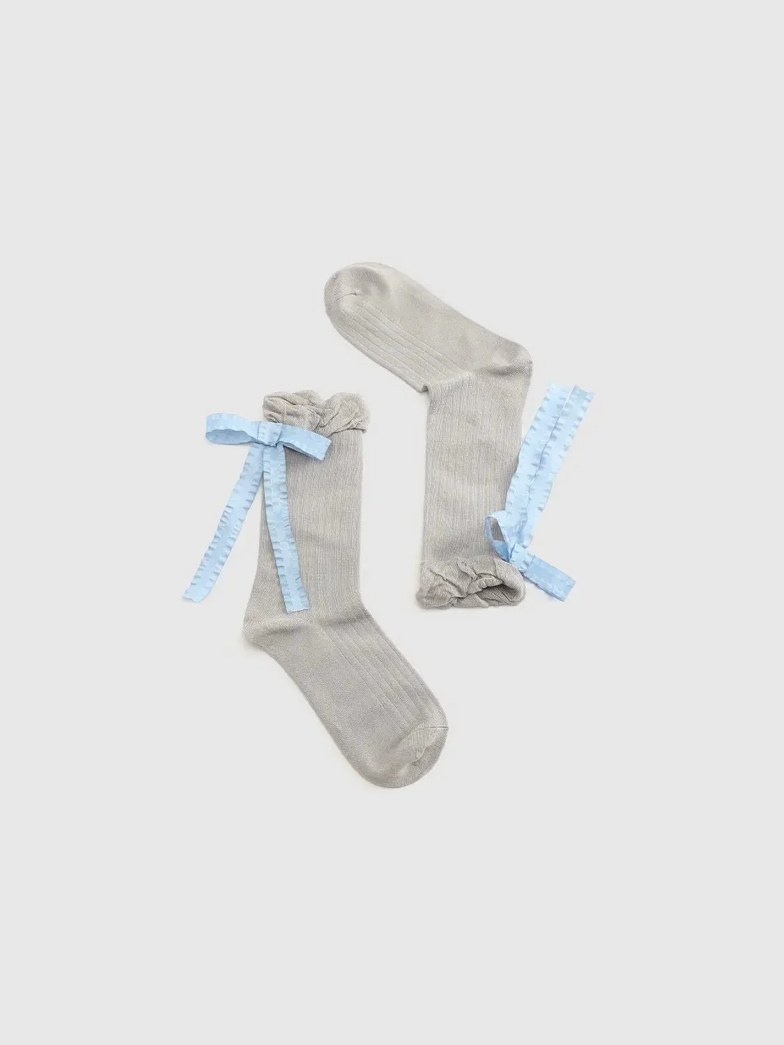 12920-bow-detail-frill-ribbed-socks-2.webp Bow Detail Frill Ribbed Socks